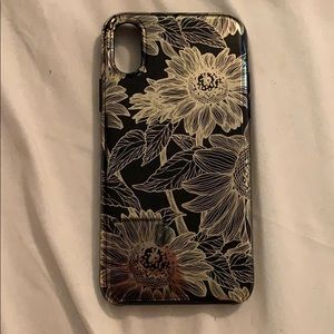 Black and gold iPhone XS phone case